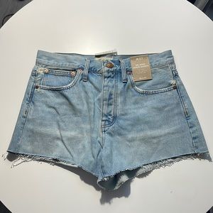Madewell “relaxed denim shorts”